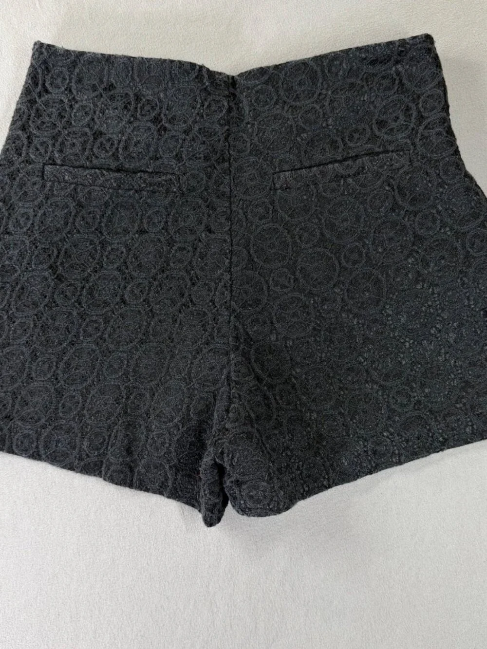 Black Lace Shorts Women‎ Small Mini Stretch Indie Sleaze